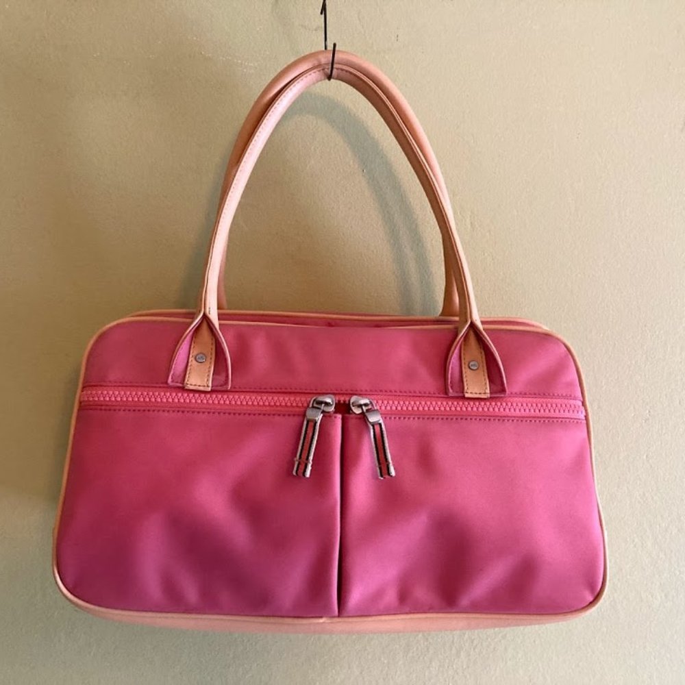 Pink Handbag w/outside Pockets - Ann Taylor Loft